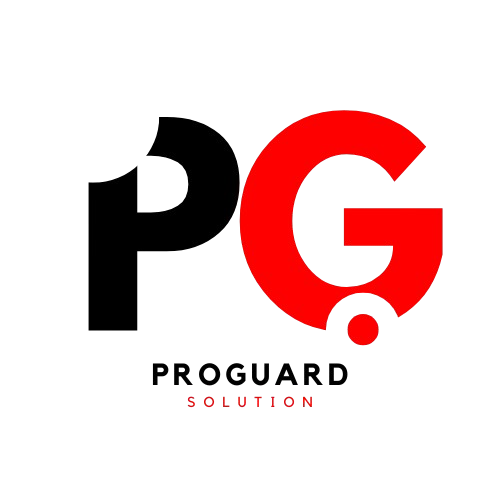 Logo officiel de Proguard Solution, entreprise marocaine de sécurité et de gardiennage