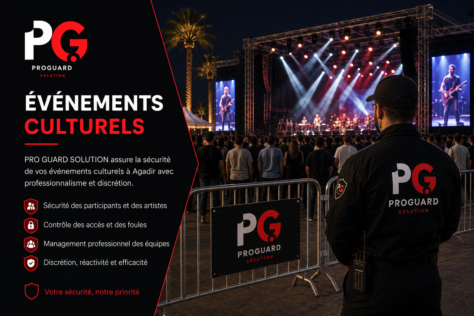 Sécurité événementielle à Agadir