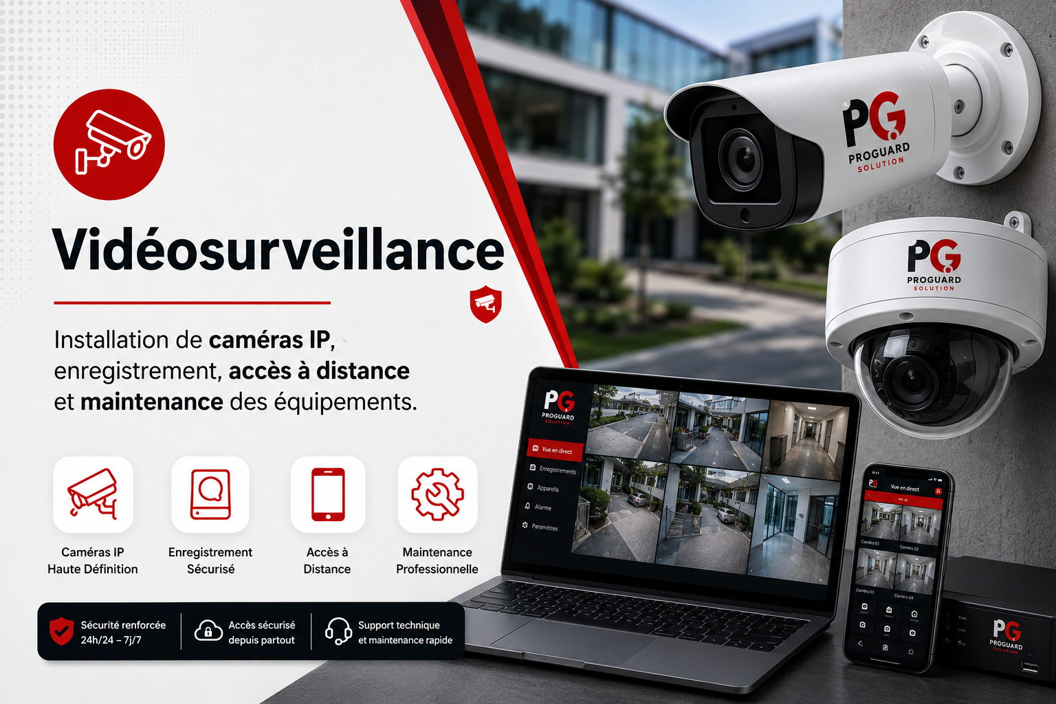 Installation de caméras de surveillance à Agadir