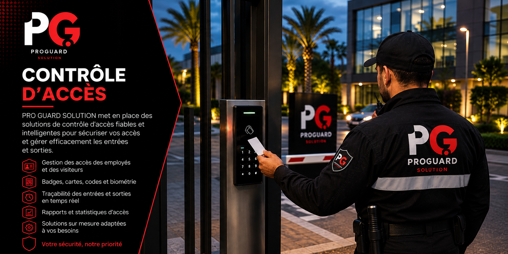 ProGuard Solution officer providing access control at a site